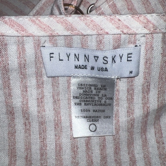 Flynn Skye ALEXIS CROP TOP SHORT SET (ROSE STRIPE) M - Picture 4 of 5